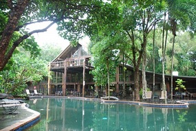 Lunch and swim in Rain Forest