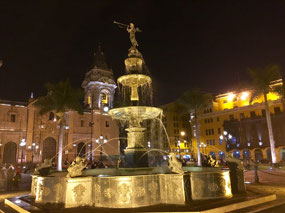 Bronzebrunnen Plaza de Mayor
