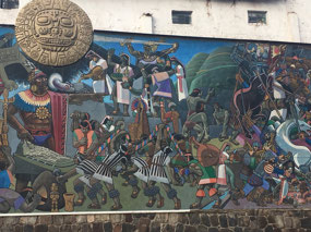 Fassadengemälde Cusco