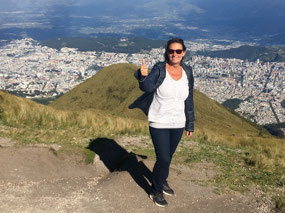 Quito von weit oben