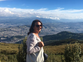 Quito von weit oben