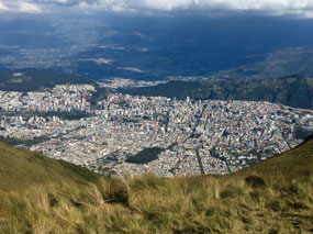 Quito von weit oben