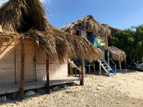 Strandhütten auf Isla de Rosario