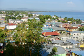Ausblick von unserem Hotel