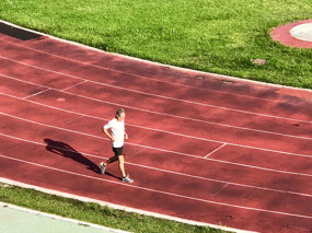 Joggen nach langem TV Arbeitstag