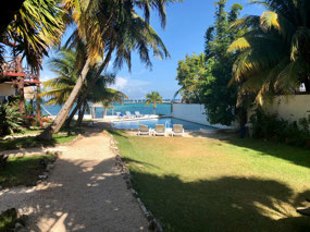 unser Hotelgarten Cancun