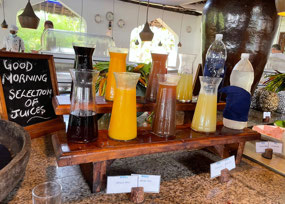 Sista frukostens val av juice