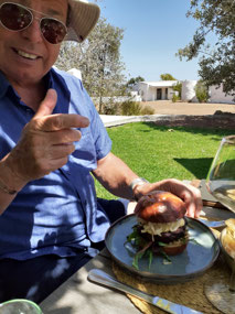 A venison burger to die for!