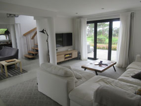 The TV area