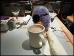 My pirate duck having a beverage