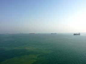 The southern convoy waiting for us to pass