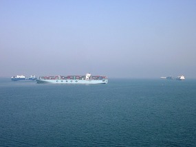 More the southern convoy at anchor
