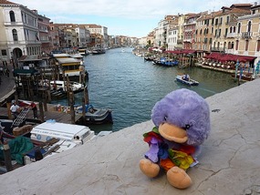 She's made it to Venice.