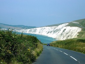 The chalk cliffs
