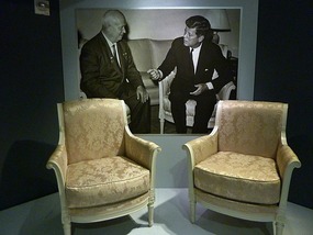 The chairs from when he met with Khrushchev