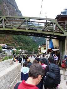 The morning bus queue