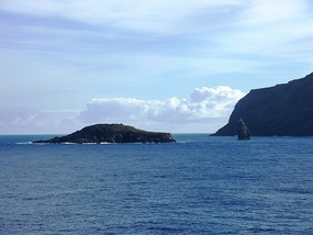 The island the Birdmen swam out to