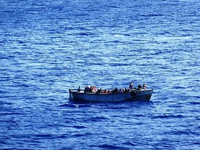 Some people from Pitcairn coming aboard