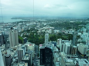 Auckland skyline from up high