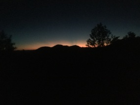 It's going to be a lovely sunrise.