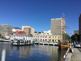 Dock side.