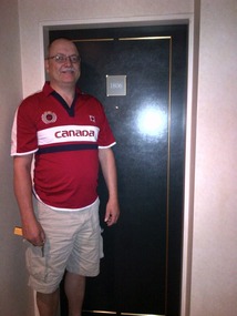 Door to hotel room
