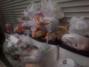 Piles of garbage