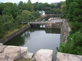 Moat with bridge
