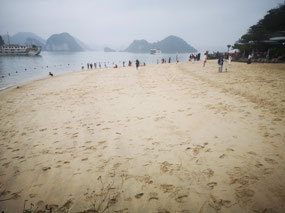 Beach at Ha Long Bay