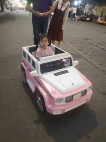 Little one in remote vehicle