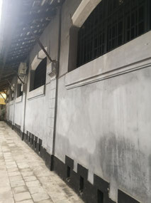 Outside prison wall
