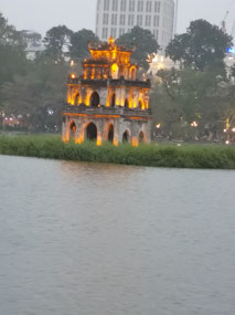 Turtle Tower on the lake