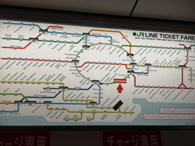 JR Tokyo map