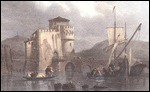 An Old Photo showing the first Bridge