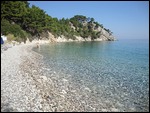 PEBBLES AND SAND BEACH