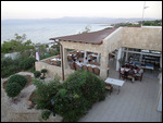 The restaurant with a superb view of the coast