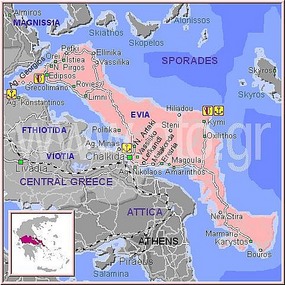 The map of Euboea