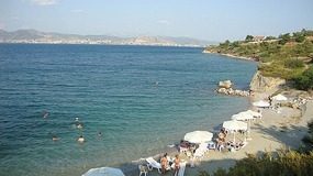 The beach where I chose to swim