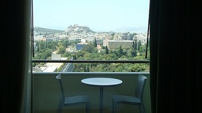 The view of the Acropolis from our room