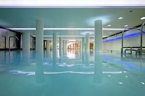 The indoor pool