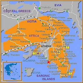 The map of Attica