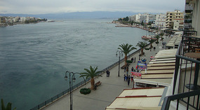 The right side showing the Euripus tide