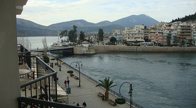 The view of the bridge from our balcony