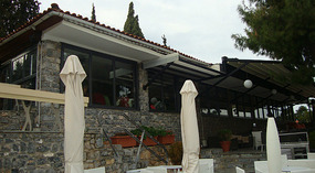 The stone-built structure  (Xenia cafe-bar Club
