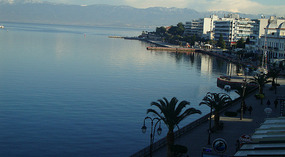 Calm Waters, view from the Lucy Hotel