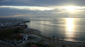 Sunset over the Saronic Gulf -Faliro