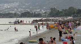 The beautiful Coast and Town of Marathon -Attica