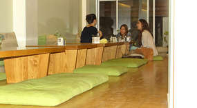 The space on the upper floor