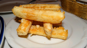 Fried cheese sticks