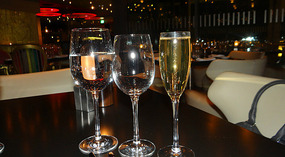 Champagne to start with.... Galaxy Hilton